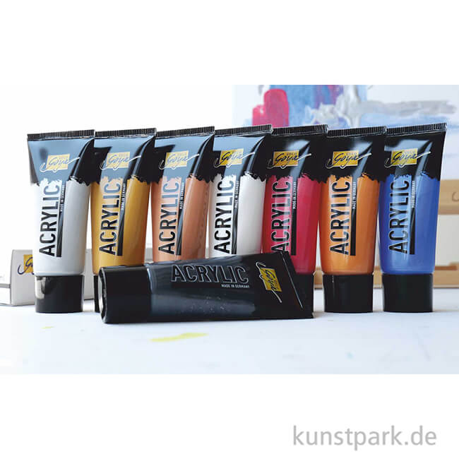 Artikelbild 2 des Artikels “Solo Goya Acrylfarben Set - Glitzer + Metallic Effekt, 8 x 20 ml “