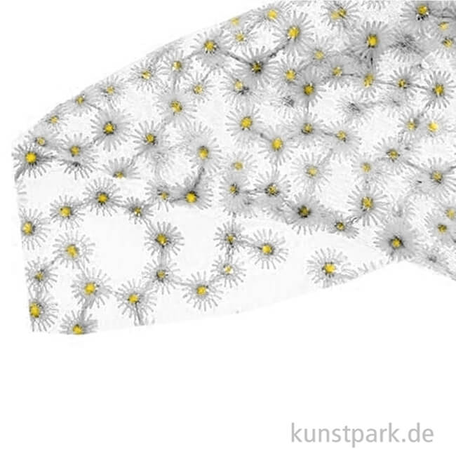 Artikelbild 2 des Artikels “Spitzenstoff Zuschnitt - Daisy, Weiß, 50 x 65 cm “