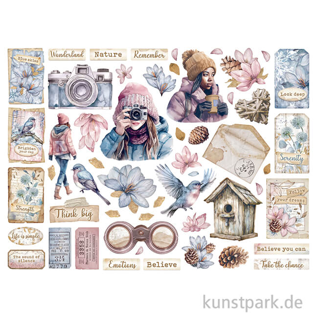 Artikelbild 2 des Artikels “Stamperia Die Cuts - Create Happiness Dewdrops, 53 Stanzteile “