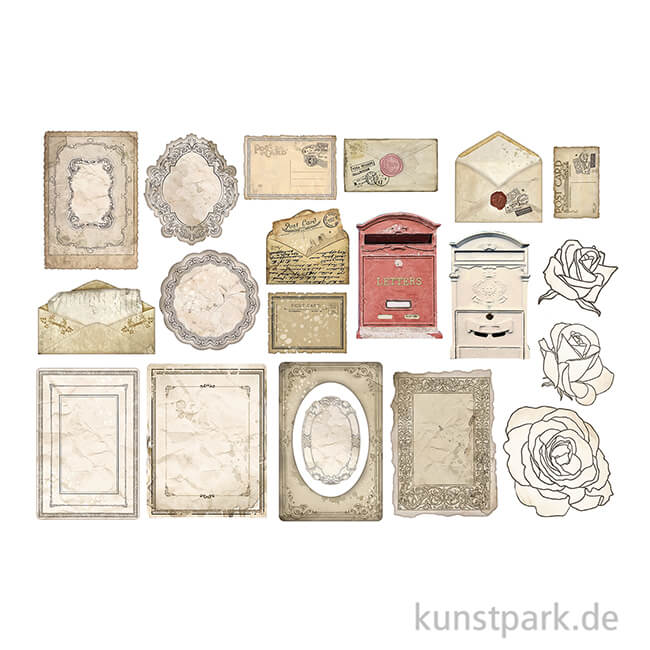 Artikelbild 2 des Artikels “Stamperia Ephemera Aufkleber - Create Happiness Christmas Letters “
