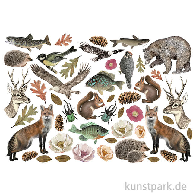 Artikelbild 2 des Artikels “Stamperia Ephemera Aufkleber - Forest “