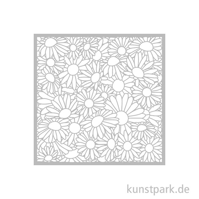 Artikelbild 2 des Artikels “Stamperia Schablone - Daisy Art Daisies Pattern, 18 x 18 cm “