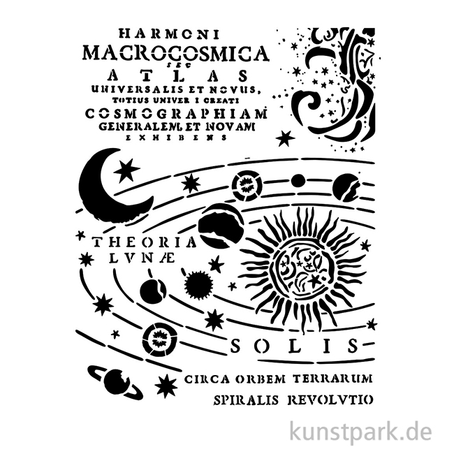 Artikelbild 2 des Artikels “Stamperia Schablone - Fortune Constellation, 20 x 25 cm “