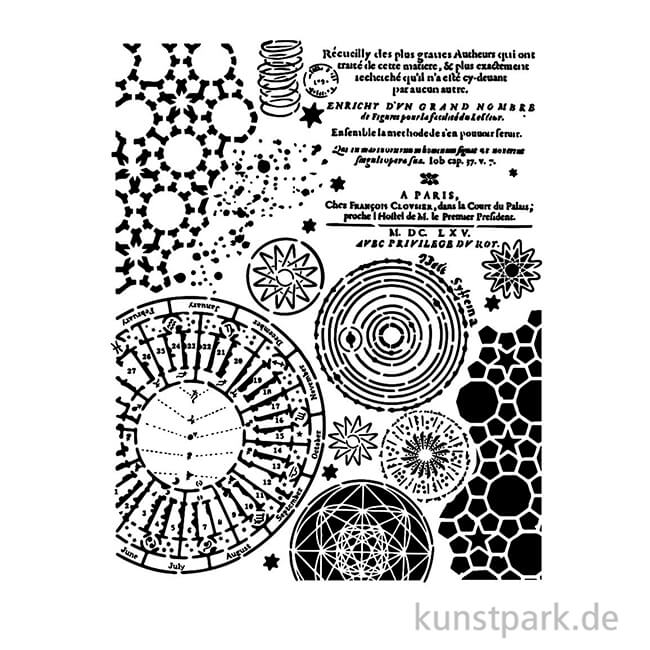 Artikelbild 2 des Artikels “Stamperia Schablone - Fortune Macrocosm Patterns, 20 x 25 cm “