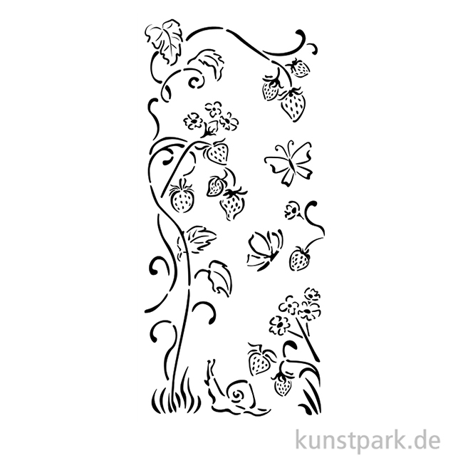 Artikelbild 2 des Artikels “Stamperia Schablone - Hidden Grove Strawberries, 12 x 25 cm “