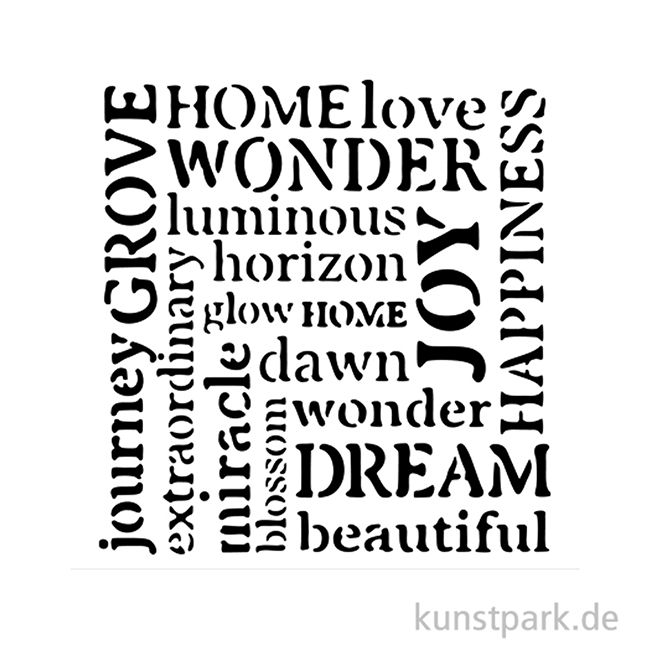 Artikelbild 2 des Artikels “Stamperia Schablone - Hidden Grove Writings, 12 x 12 cm “