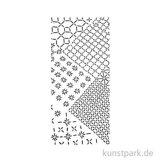 Artikelbild 2 des Artikels “Stamperia Schablone - Quiet Days Mixed Tiles, 12 x 25 cm “