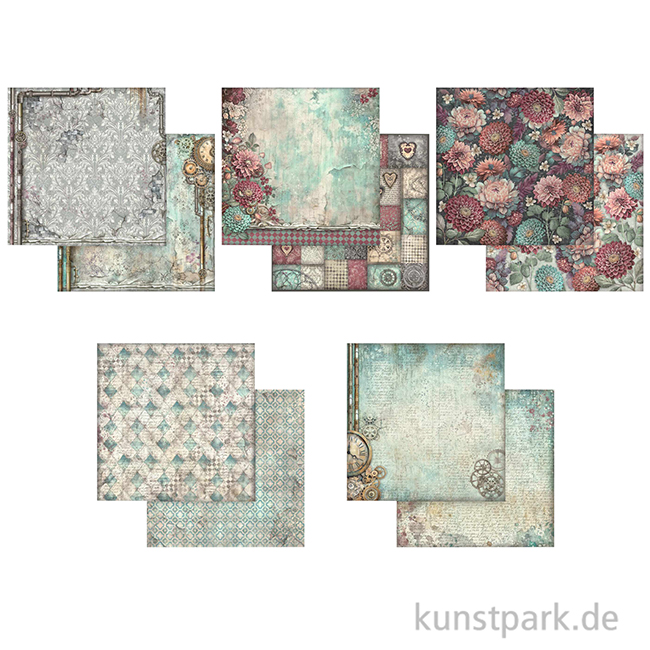 Artikelbild 2 des Artikels “Stamperia Scrapbooking Pad - Master of Magic Backgrounds, 30,5 cm “
