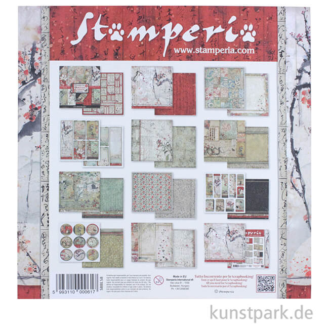 Artikelbild 2 des Artikels “Stamperia Scrapbooking Pad - Oriental Garden, 30,5 x 30,5 cm, 10 Blatt “