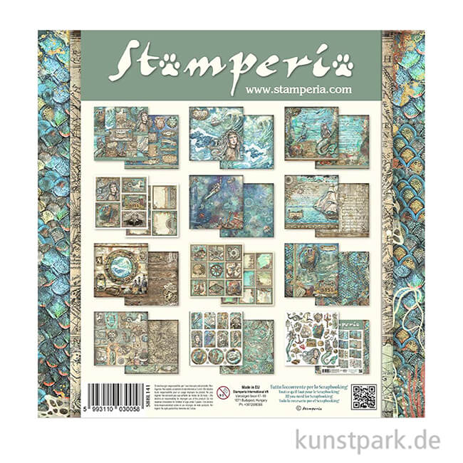 Artikelbild 2 des Artikels “Stamperia Scrapbooking Pad - Songs of the Sea, 30,5 x 30,5 cm “