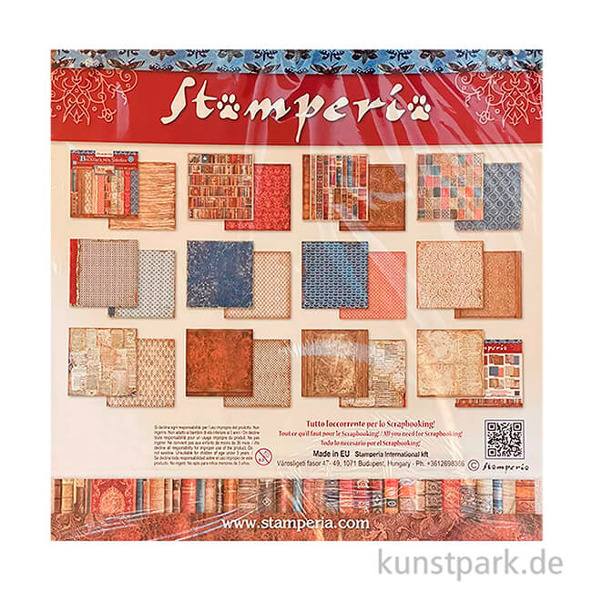 Artikelbild 2 des Artikels “Stamperia Scrapbooking Pad - Vintage Library Backgrounds, 20,3 cm “