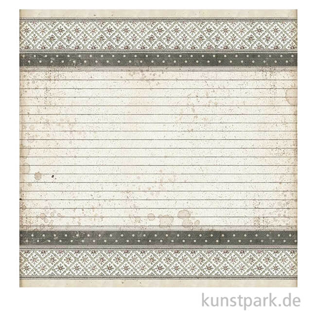 Artikelbild 2 des Artikels “Stamperia Scrappapier - Calligraphy Patchwork of Labels, 30,5x30,5 cm “