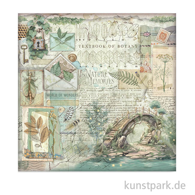 Artikelbild 2 des Artikels “Stamperia Scrappapier - Herbarium Silvae Bridge, 30,5 x 30,5 cm “