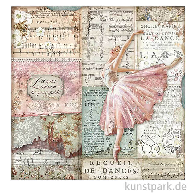 Artikelbild 2 des Artikels “Stamperia Scrappapier - Passion Dancer, 30,5x30,5 cm “