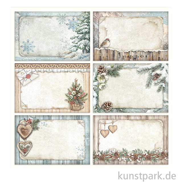 Artikelbild 2 des Artikels “Stamperia Scrappapier - The Owl's House 6 Postcards, 30,5 x 30,5 cm “