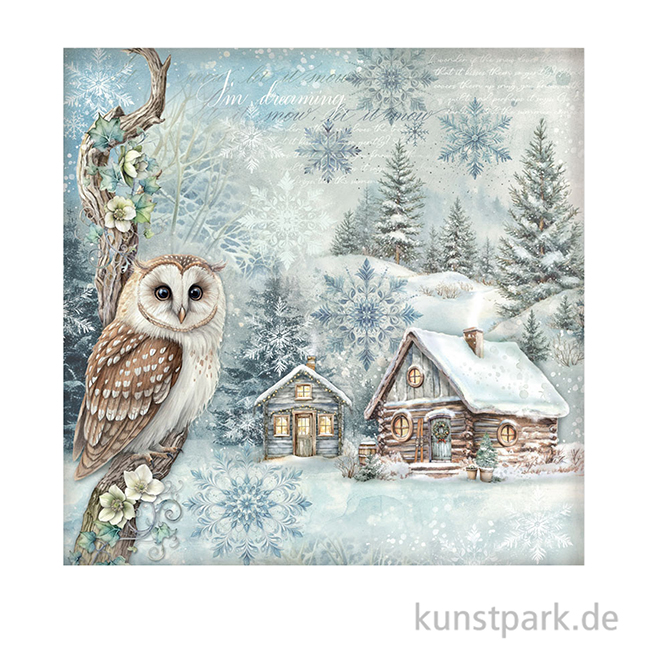 Artikelbild 2 des Artikels “Stamperia Scrappapier - The Owl's House Cottage, 30,5 x 30,5 cm “