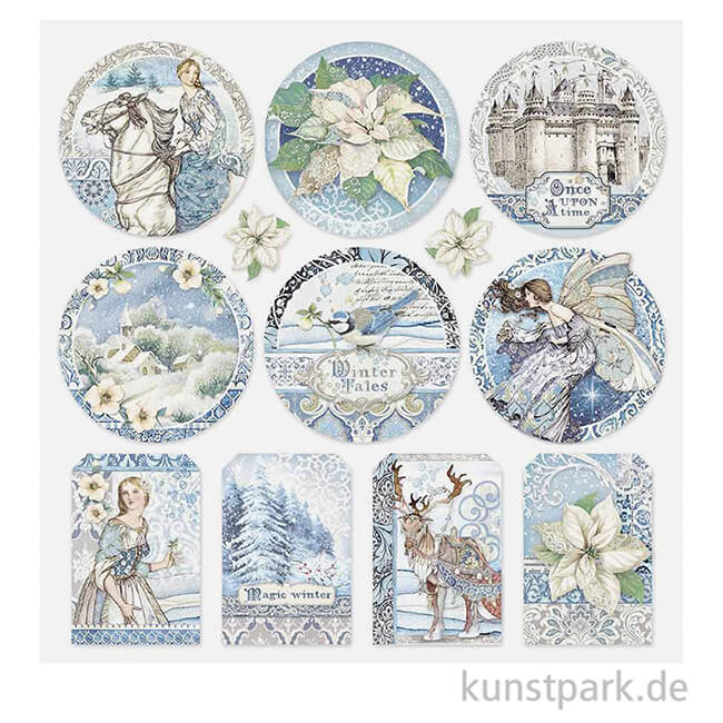 Artikelbild 2 des Artikels “Stamperia Scrappapier - Winter Tales Frames, 30,5x30,5 cm “