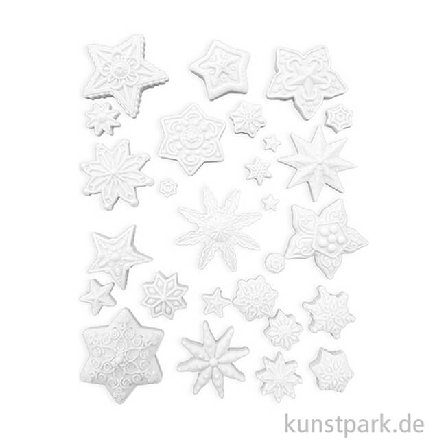 Artikelbild 2 des Artikels “Stamperia Silikon Gießform - Gear up for Christmas Stars, A5 “