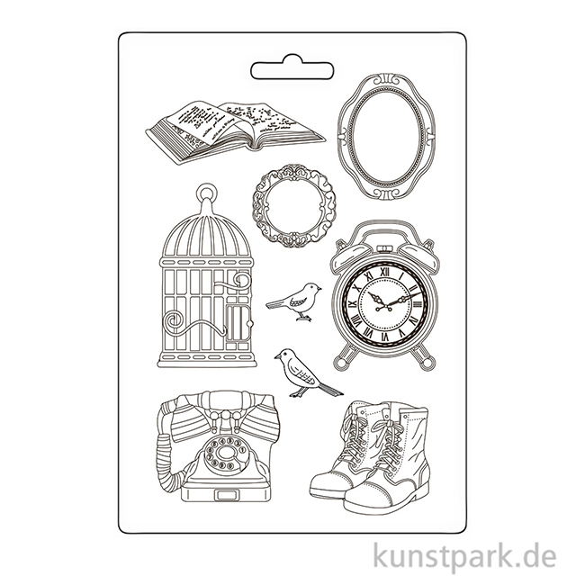 Artikelbild 2 des Artikels “Stamperia Soft Mould (Gießform) - Golden Harmony Elements, A4 “