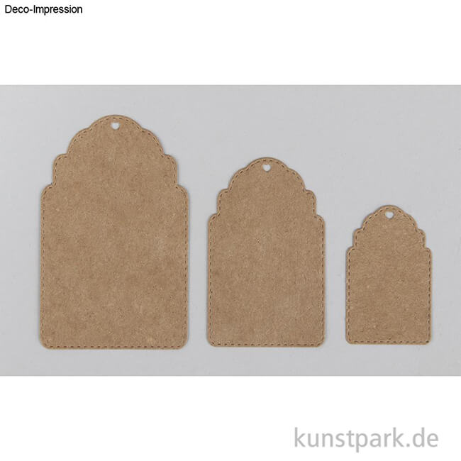 Artikelbild 2 des Artikels “Stanzschablonen Anhänger Steppnaht, 3,2-5,3 cm x 5,1-8,5 cm, 3er Set “