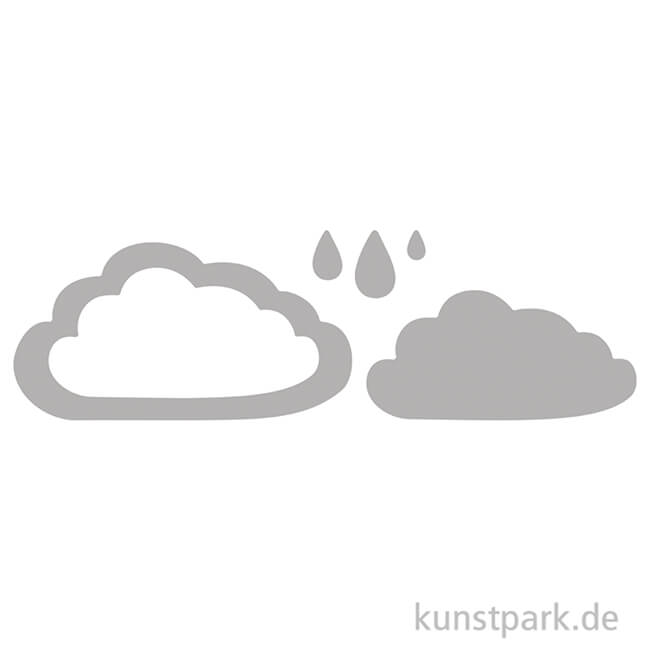 Artikelbild 2 des Artikels “Stanzschablonen Set - Clouds & Drops, 4 Stück “