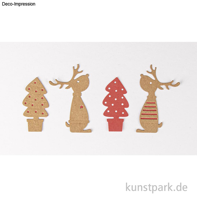 Artikelbild 2 des Artikels “Stanzschablonen Set - Rentierfreunde, 4 Stück “