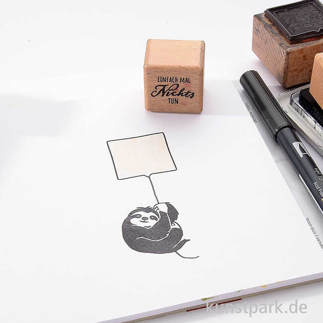 Artikelbild 2 des Artikels “Stempel - Faultier, 4 x 4 cm “