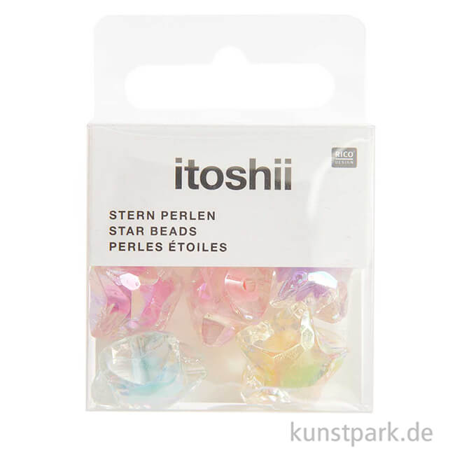 Artikelbild 2 des Artikels “Stern Perlen, Holographisch, 20 x 19 x 12 mm, 6 Stück “