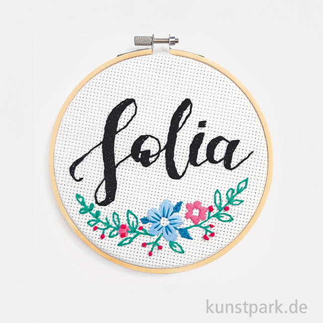 Artikelbild 2 des Artikels “Stickrahmen Set - 2 Holzrahmen + Aida-Stoff, 25 x 49 cm “