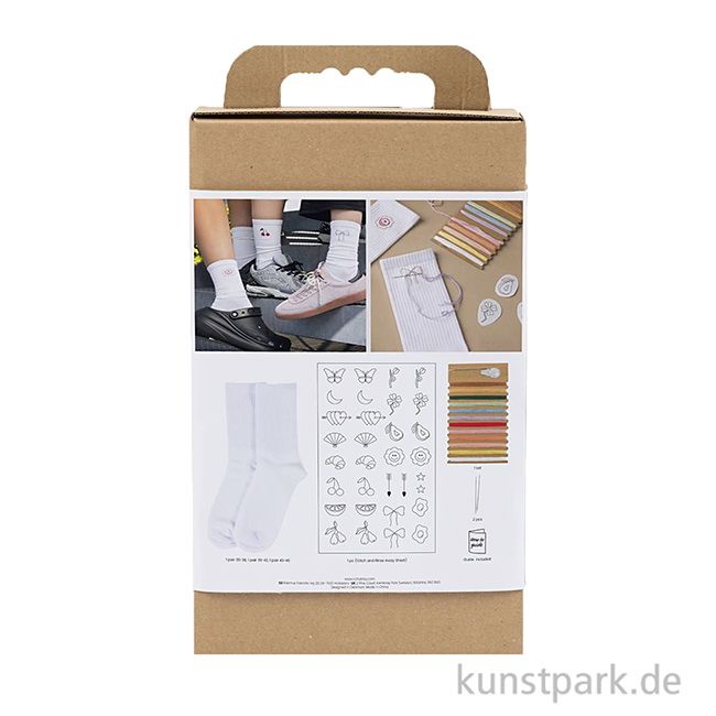 Artikelbild 2 des Artikels “Stickset mit Socken + Zubehör, Weiß “
