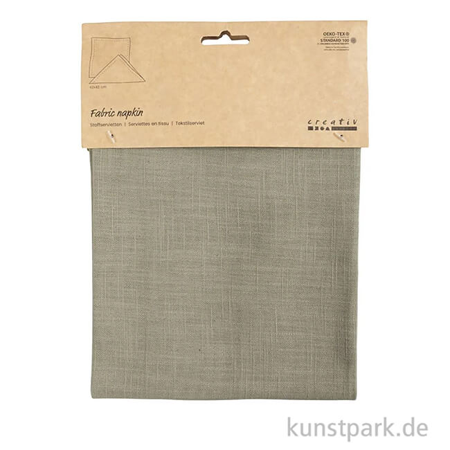 Artikelbild 2 des Artikels “Stoffservietten aus Baumwolle, Staubgrün, 42 x 42 cm, 2 Stück “