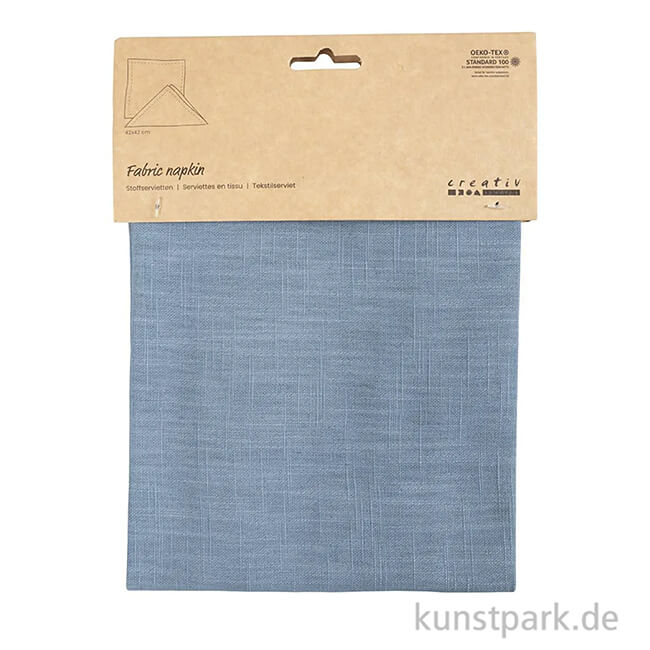 Artikelbild 2 des Artikels “Stoffservietten aus Baumwolle, Taubenblau, 42 x 42 cm, 2 Stück “
