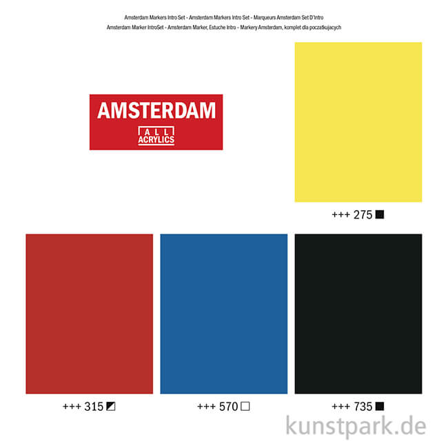 Artikelbild 2 des Artikels “Talens AMSTERDAM Acrylic Marker - Intro Set 4x4 mm “