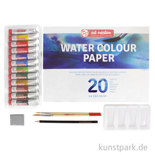 Artikelbild 2 des Artikels “Talens Art Creation Aquarellfarben Kombi-Set mit 12 Tuben 12 ml und Zubehör “