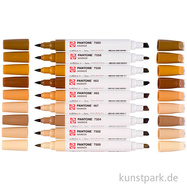 Artikelbild 2 des Artikels “Talens Pantone Marker Set - 9 Brown Farben “