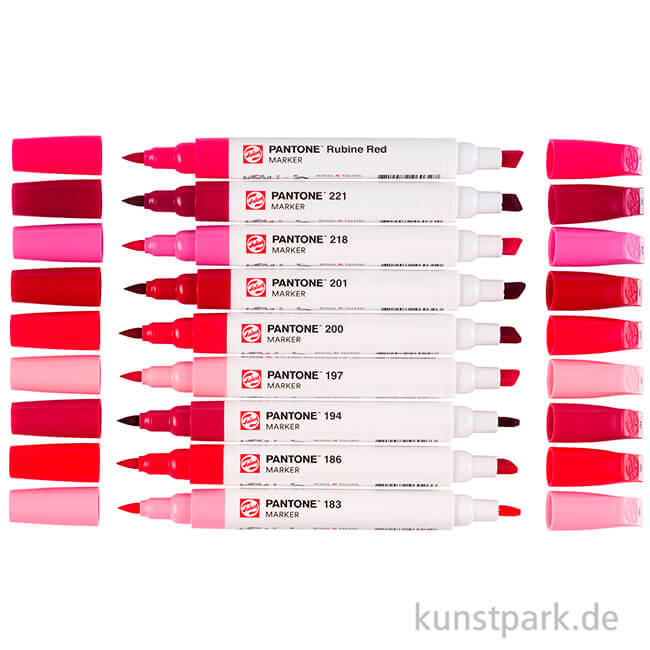 Artikelbild 2 des Artikels “Talens Pantone Marker Set - 9 Cool Red Farben “