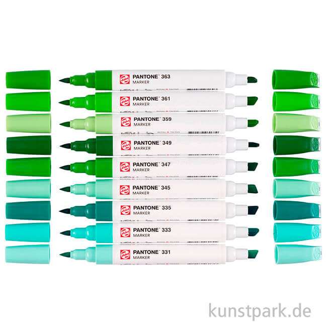 Artikelbild 2 des Artikels “Talens Pantone Marker Set - 9 Green Farben “