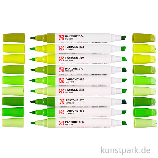 Artikelbild 2 des Artikels “Talens Pantone Marker Set - 9 Green Yellow Farben “