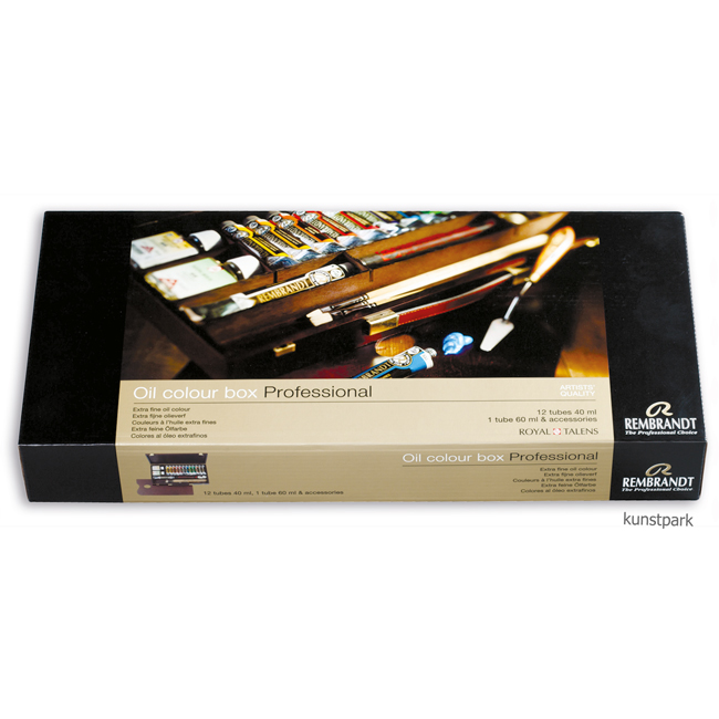 Artikelbild 2 des Artikels “Talens REMBRANDT Ölfarbe Malkasten Professional, 12 x 40 ml + Zubehör “