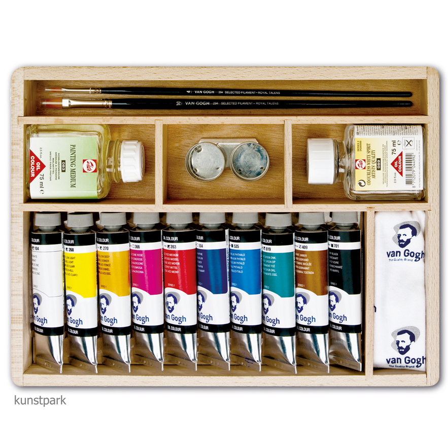 Artikelbild 2 des Artikels “Talens VAN GOGH Ölfarben Holzkoffer mit viel Zubehör “