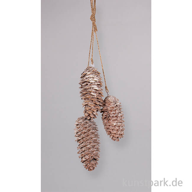 Artikelbild 2 des Artikels “Tannenzapfen mit Kordel zum Hängen, 3er Set, 26 cm “