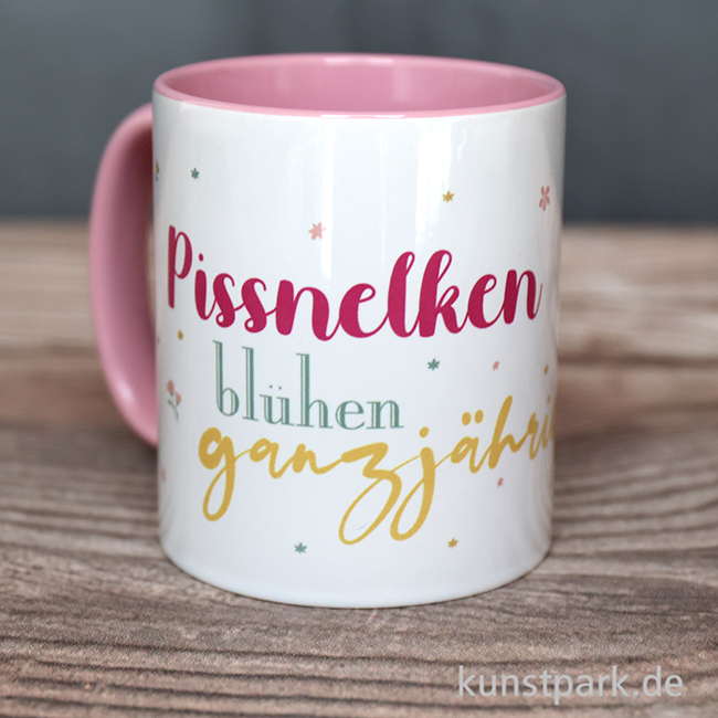 Artikelbild 2 des Artikels “Tasse, Rosa, Bedruckt, Design, Pissnelke “