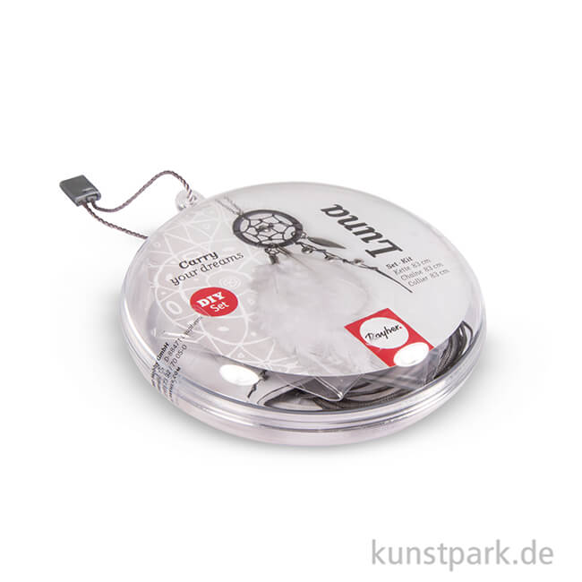 Artikelbild 2 des Artikels “Traumfänger-Kette Luna - Silber-Weiß, 83 cm “