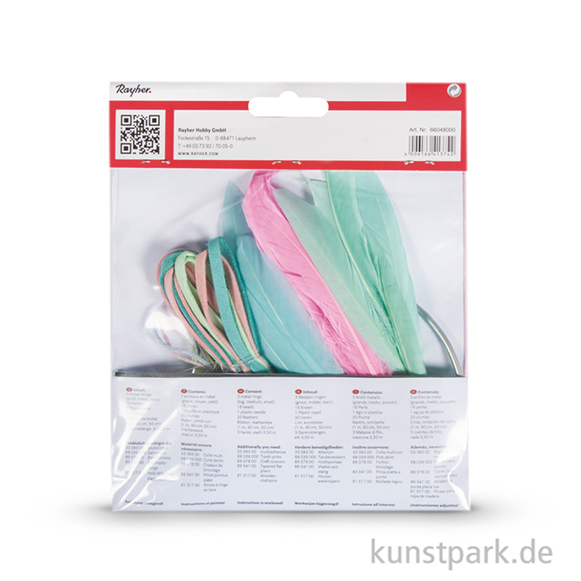 Artikelbild 2 des Artikels “Traumfänger Set - Bunt-Pastell, 17x33 cm “