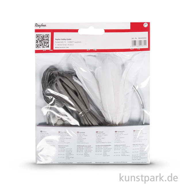 Artikelbild 2 des Artikels “Traumfänger Set - Weiß-Grau, 17x33 cm “