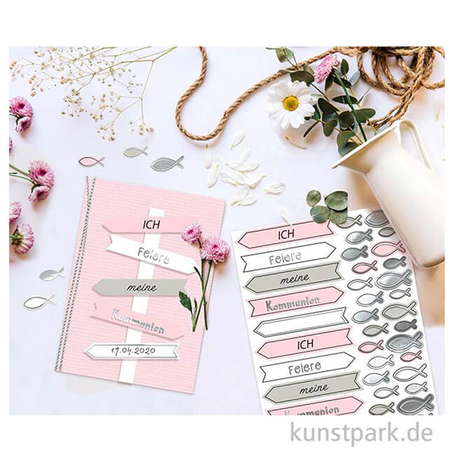 Artikelbild 2 des Artikels “Stanzteile - Meine Kommunion, Rosa, 312 Stück “