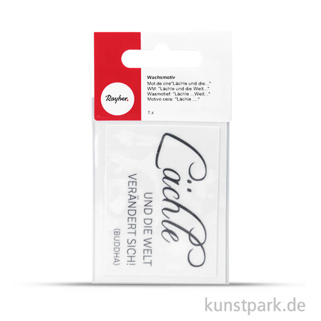 Artikelbild 2 des Artikels “Wachsmotiv - Lächle und die Welt, 1 Stück “