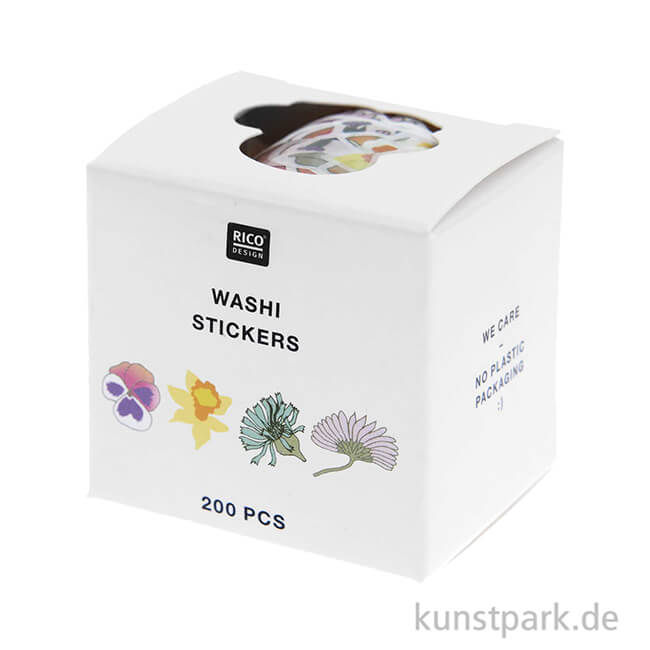 Artikelbild 2 des Artikels “Washi Sticker - Futschikato, Blumen, 200 Aufkleber “