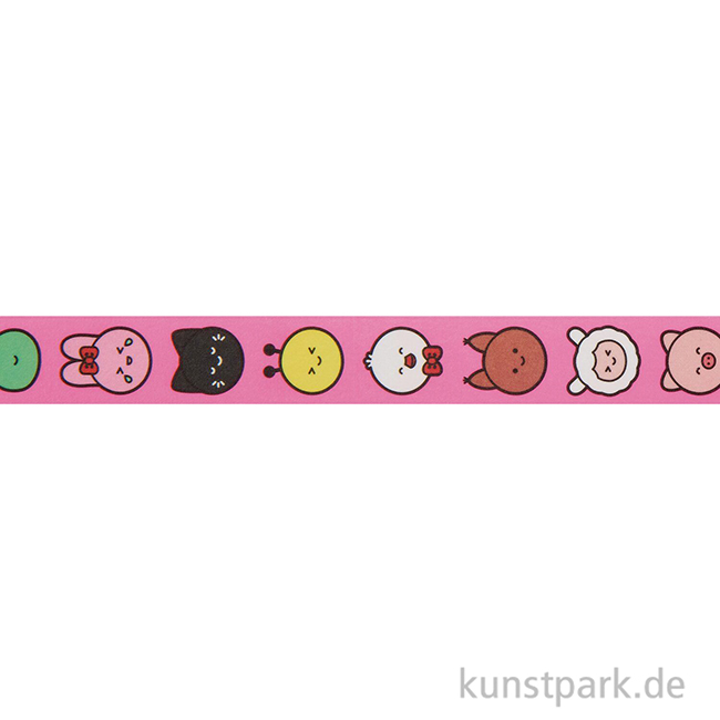 Artikelbild 2 des Artikels “Washi Tape - Chingu, Tiere, 15 mm, 10 m Rolle “