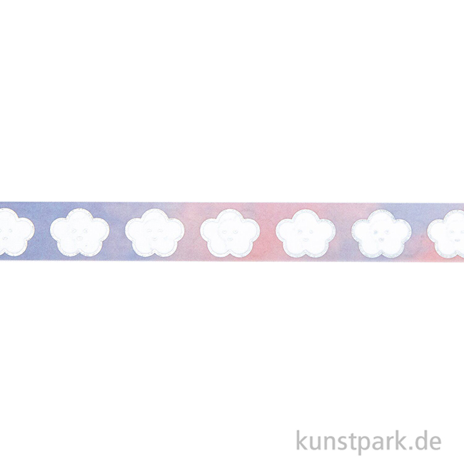 Artikelbild 2 des Artikels “Washi Tape - Chingu, Wolken, 15 mm, 10 m Rolle “